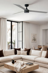 Ventilador de techo con luz Faro Cruiser XL LED aluminio 3 palas motor DC 2700-6500K Ø160cm 34287WT-1TW