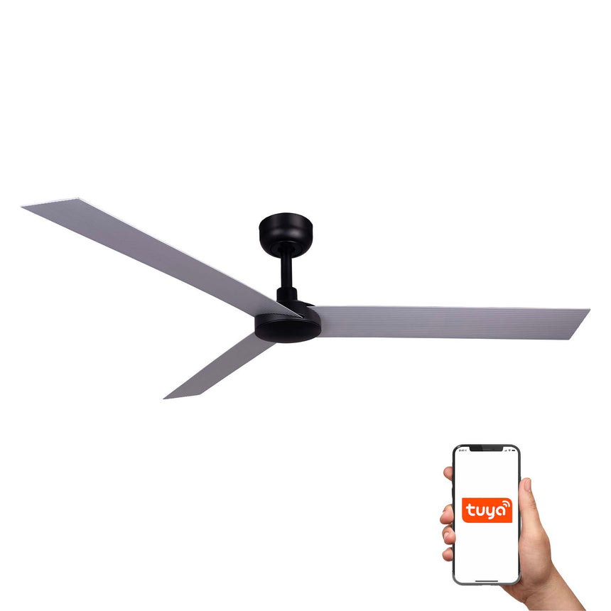 Ventilador de techo Faro Cruiser XL aluminio 3 palas motor DC Ø160cm 34287WT