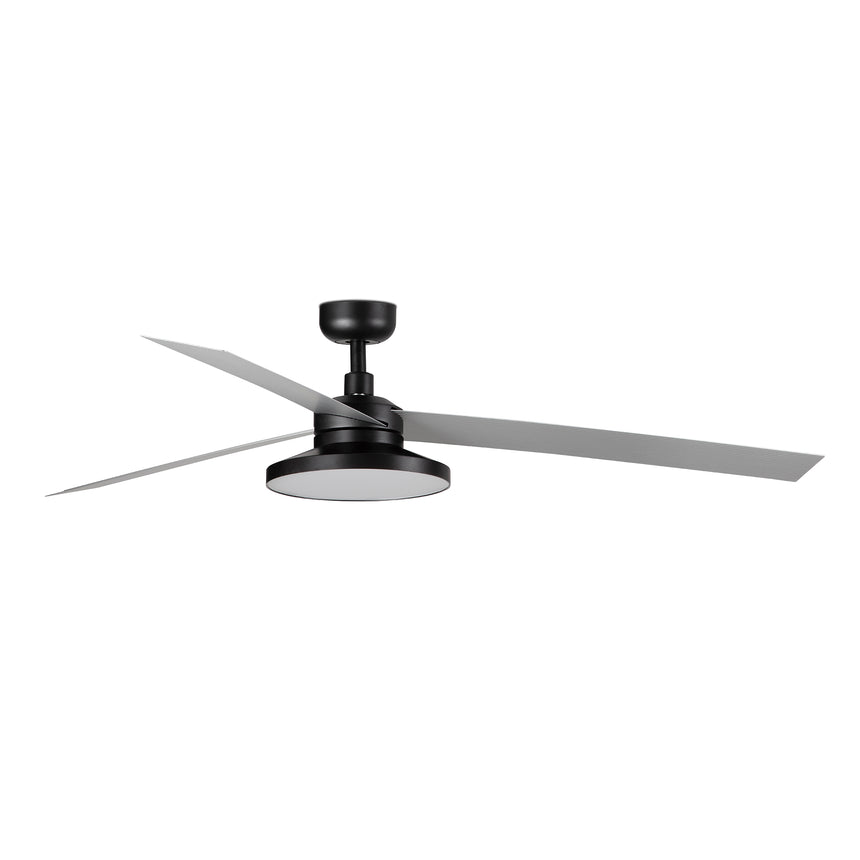 Ventilador de techo con luz Faro Cruiser Tak XL LED aluminio 3 palas motor DC 4000K Ø160cm 34287WT2C