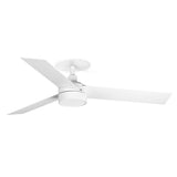 Ventilador de techo con luz Faro Cruiser Recessed S LED blanco mate 3 palas motor DC 2700-4000K 34288R1S