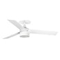 Ventilador de techo con luz Faro Cruiser Recessed Tek S LED blanco mate 3 palas motor DC 3000K Ø106cm 34288R3N — vista 1