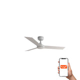 Ventilador de techo Faro Cruiser S blanco mate 3 palas motor DC Ø106cm 34288WT