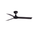 Ventilador de techo sin luz Faro Cruiser motor DC negro mate Ø106cm 3 palas 34289