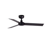 Ventilador de techo sin luz Faro Cruiser motor DC negro mate Ø106cm 3 palas 34289
