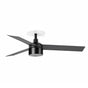 Ventilador de techo con luz Faro Cruiser Recessed Tek S LED 3 palas motor DC 3000K Ø106cm negro mate — ref. 34289R3N (1)