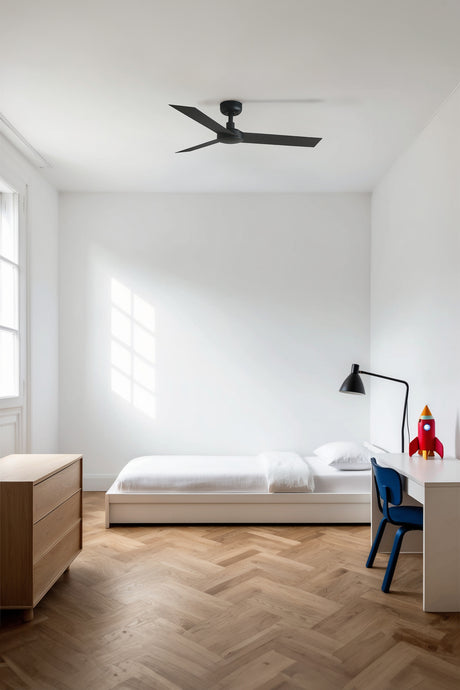 Ventilador de techo sin luz Faro Cruiser motor DC negro mate Ø106cm 3 palas 34289 - vista alternativa