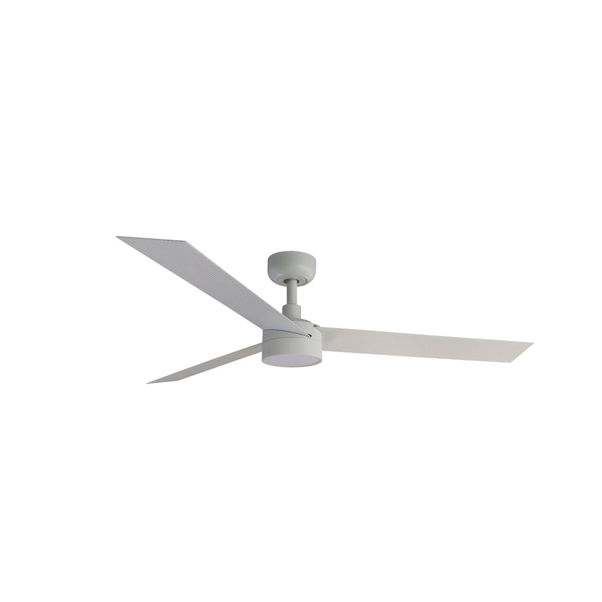 Ventilador de techo con luz Faro Cruiser L LED blanco mate 3 palas motor DC 2700-6500K Ø132cm 34290-1TW