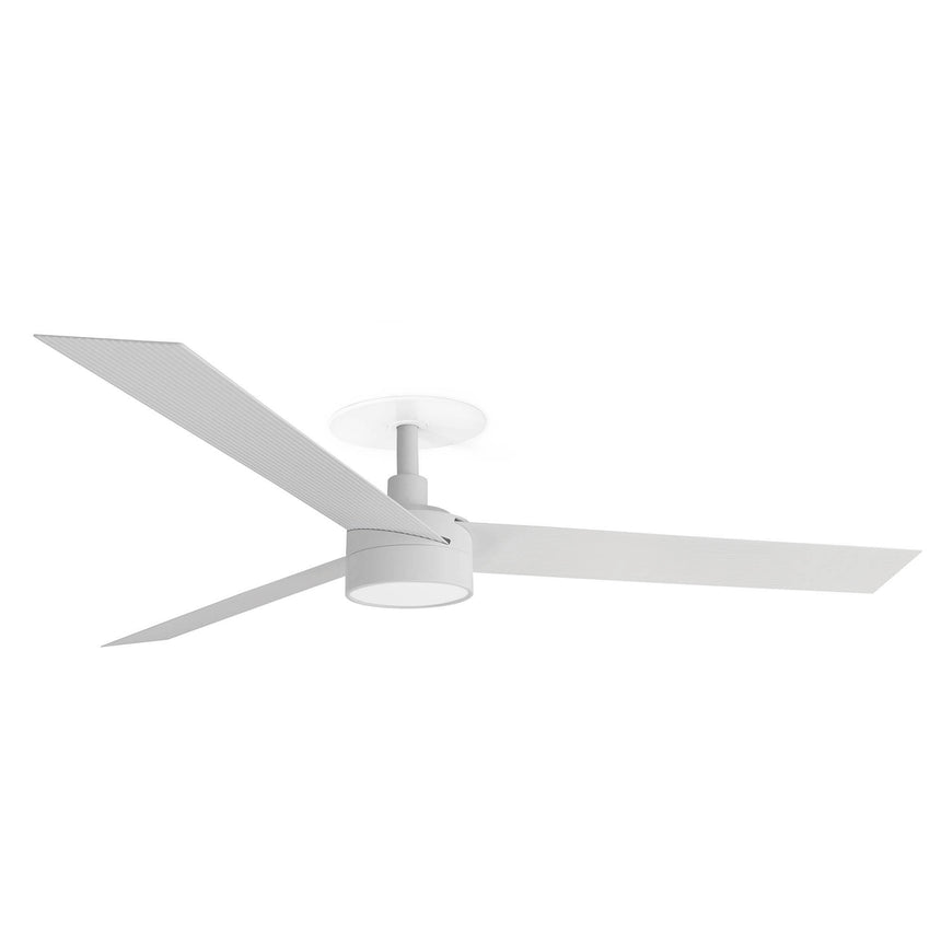 Ventilador de techo con luz Faro Cruiser Recessed L LED blanco mate 3 palas motor DC 2700-4000K 34290R1S