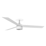 Ventilador de techo con luz Faro Cruiser Recessed Tek L LED blanco mate 3 palas motor DC 4000K Ø132cm 34290R3C