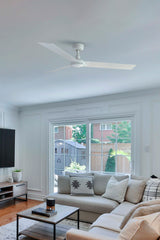 Ventilador de techo sin luz Faro Cruiser motor DC blanco mate Ø132cm 3 palas 34290