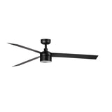 Ventilador de techo con luz Faro Cruiser Tek L LED negro mate 3 palas motor DC 4000K Ø132cm 342913C