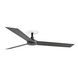 Ventilador de techo Faro Cruiser Recessed L negro mate 3 palas motor DC Ø132cm 34291R