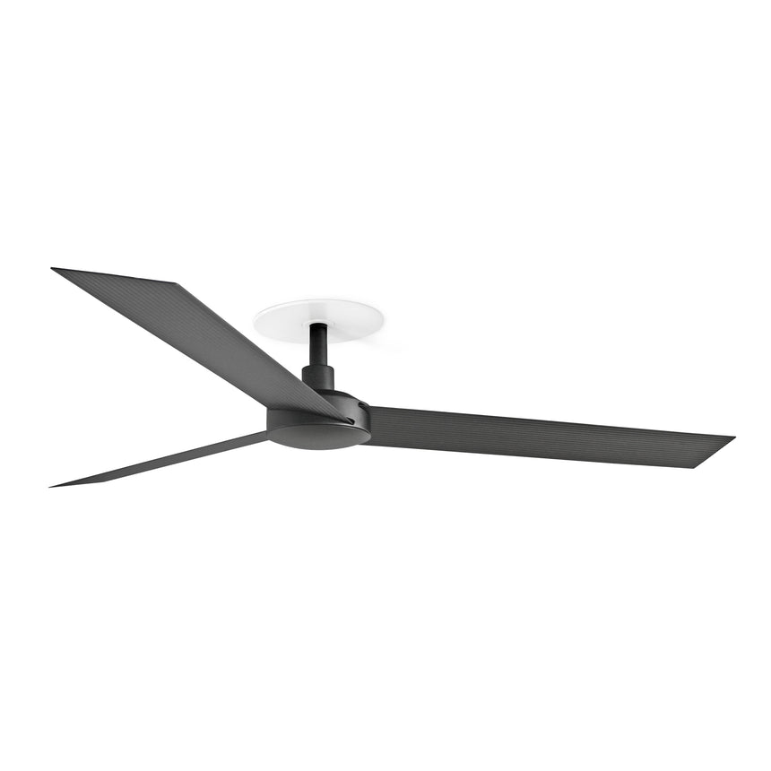 Ventilador de techo Faro Cruiser Recessed L negro mate 3 palas motor DC Ø132cm 34291R