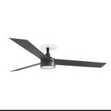 Ventilador de techo con luz Faro Cruiser Recessed L LED negro mate 3 palas motor DC 2700-4000K Ø132cm 34291R1S