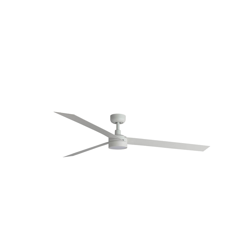 Ventilador de techo con luz Faro Cruiser XL LED blanco mate 3 palas motor DC 2700-6500K Ø160cm 34292-1TW