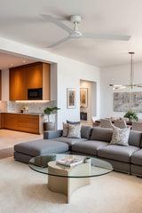 Ventilador de techo sin luz Faro Cruiser motor DC blanco mate Ø160cm 3 palas 34292