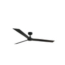 Ventilador de techo sin luz Faro Cruiser motor DC negro mate Ø160cm 3 palas 34293