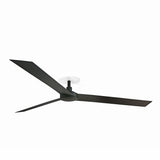 Ventilador de techo Faro Cruiser Recessed XL negro mate 3 palas motor DC Ø160cm 34293R