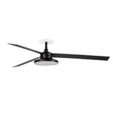 Ventilador de techo con luz Faro Cruiser Recessed Tak XL LED negro mate 3 palas motor DC 4000K Ø160cm 34293R2C