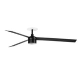 Ventilador de techo con luz Faro Cruiser Recessed Tek XL LED negro mate 3 palas motor DC 4000K Ø160cm 34293R3C