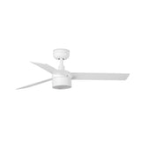 Ventilador de techo con luz Faro Rudder Tek 3 S LED fresno 3 palas motor DC 4000K Ø106cm 34295WT3C