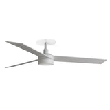 Ventilador de techo con luz Faro Rudder Recessed 3 L LED fresno 3 palas motor DC 2700-4000K Ø132cm 34297R1S