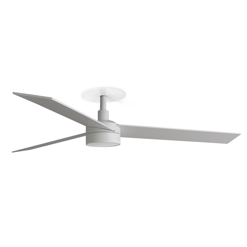 Ventilador de techo con luz Faro Rudder Recessed 3 L LED fresno 3 palas motor DC 2700-4000K Ø132cm 34297R1S