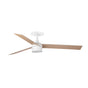 Ventilador de techo con luz Faro Rudder Recessed Tek 3 L LED fresno 3 palas motor DC 2700K Ø132cm 34297R3W — vista 1