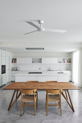 Ventilador de techo sin luz Faro Rudder motor DC fresno Ø132cm 3 palas 34297