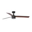 Ventilador de techo con luz Faro Rudder Tek 3 L LED nogal 3 palas motor DC 3000K Ø132cm 342983N — vista 1