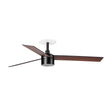 Ventilador de techo con luz Faro Rudder Recessed Tek 3 L LED nogal 3 palas motor DC 3000K Ø132cm 34298R3N — vista 1