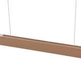 Lámpara de techo colgante Trio Helios LED marrón café táctil CCT 150cm 343310165