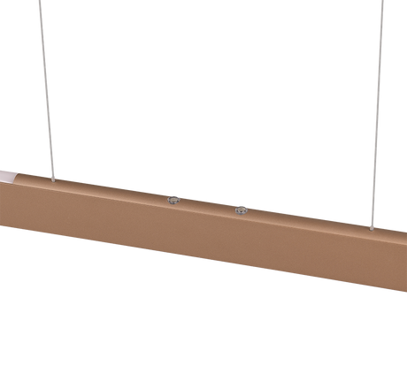 Lámpara de techo colgante Trio Helios LED marrón café táctil CCT 150cm 343310165