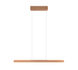 Lámpara de techo colgante Trio Helios LED marrón café táctil CCT 150cm 343310165
