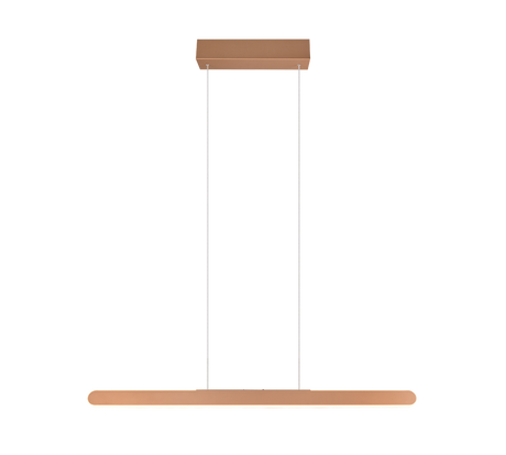 Lámpara de techo colgante Trio Helios LED marrón café táctil CCT 150cm 343310165