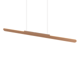 Lámpara de techo colgante Trio Helios LED marrón café táctil CCT 150cm 343310165