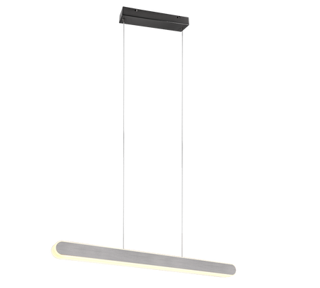 Lámpara de techo colgante Trio Helios LED brushed aluminium táctil CCT 150cm 343