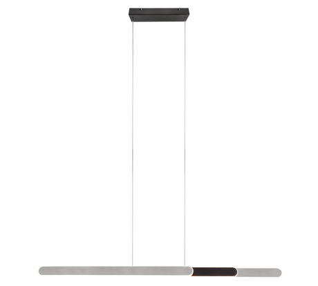 Lámpara de techo colgante Trio Helios LED brushed aluminium táctil CCT 150cm 343