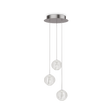 Lámpara colgante Ideal Lux Diamond transparente LED 5 luces 15W Ø25cm 343464