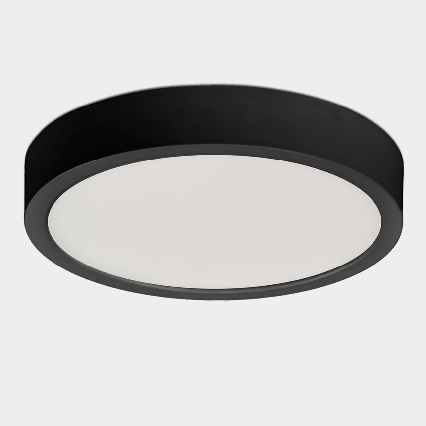 ACB Kore Plafón 3435/14 Negro Texturado, LED 12W 3000K 950lm, CRI90 I, LED integrado P3435200N