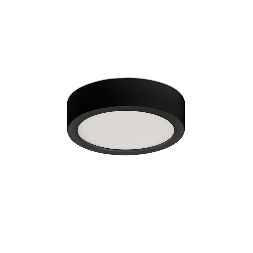 ACB Kore Plafón 3435/9 Negro Texturado, LED 6W 4000K 420lm, CRI90 I, LED integrado P3435110N