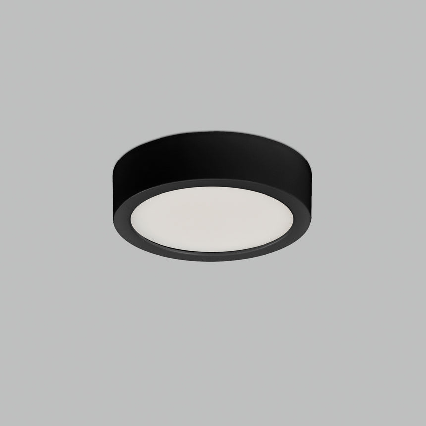 ACB Kore Plafón 3435/9 Negro Texturado, LED 6W 4000K 420lm, CRI90 I, LED integrado P3435110N