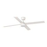 Ventilador de techo con luz Faro Rudder L 4 LED fresno 4 palas motor DC 2700-650 — ambiente