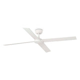 Ventilador de techo Faro Rudder L 4 fresno 4 palas motor DC Ø132cm 34355WT