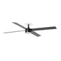 Ventilador de techo con luz Faro Rudder Recessed 4 L LED 4 palas motor DC 2700-4000K Ø132cm nogal — ref. 34356R1S (1)