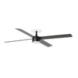 Ventilador de techo con luz Faro Rudder Recessed 4 L LED 4 palas motor DC 2700-4000K Ø132cm nogal — ref. 34356R1S (1)