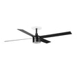Ventilador de techo con luz Faro Rudder Recessed Tek 4 L LED nogal 4 palas motor DC 3000K Ø132cm 34356R3N — vista 1