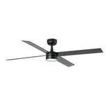 Ventilador de techo con luz Faro Rudder 4 L LED nogal 4 palas motor DC 2700-4000K Ø132cm 34356WT1S