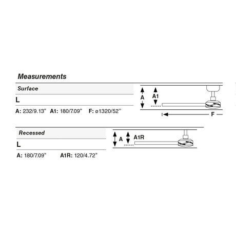 Ventilador de techo sin luz Faro Rudder motor DC palas de madera nogal Ø132cm 4 palas 34356 - imagen 3
