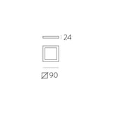ACB Roku ceiling light 3436/9 White, LED 6W 3000K 420lm, CRI90 I, integrated LED P343610B